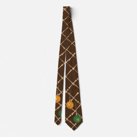 Tiki Stropdas Bamboo met drijfveren (Achterkant)