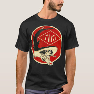 TIKI Surf Kijk uit voor die haaien kerel T-shirt