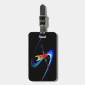 Tiki Surfer Bagagelabel (Voorkant verticaal)