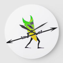 Tiki Surfer Green Grote Klok