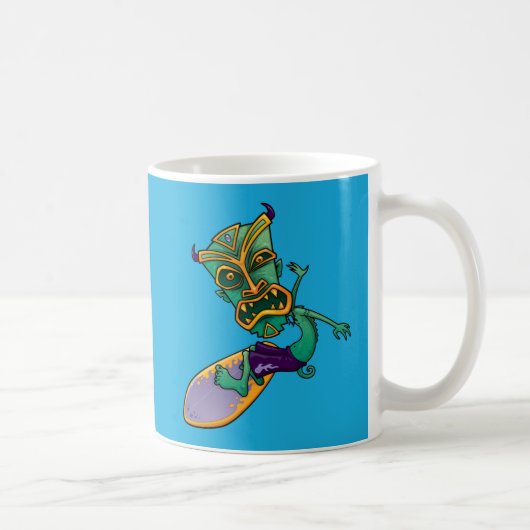 Tiki Surfer Koffiemok (Rechts)