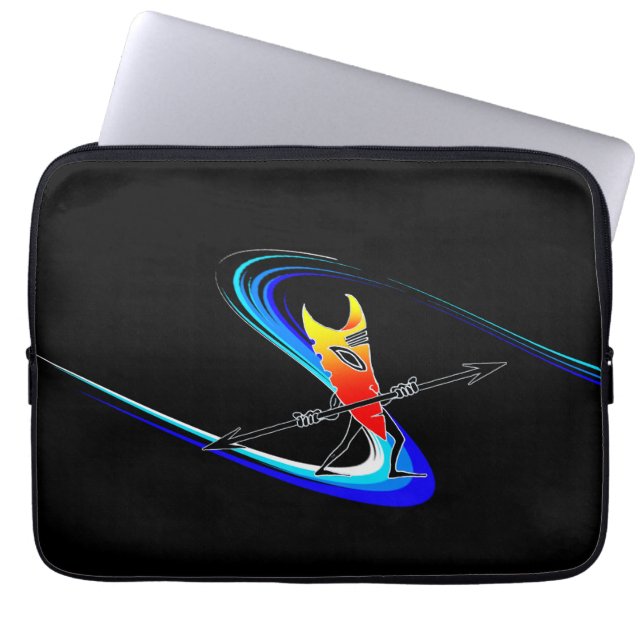 Tiki Surfer Laptop Sleeve (Voorkant)