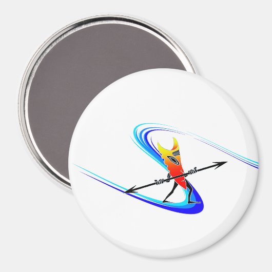 Tiki Surfer Magneet (Voorkant / Achterkant)