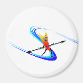 Tiki Surfer Magneet (Voorkant)