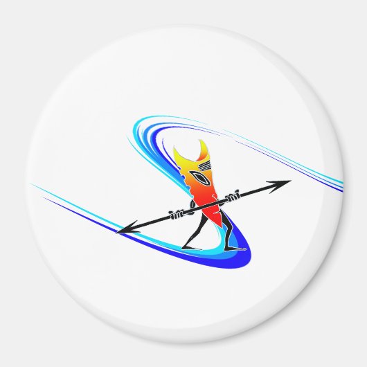 Tiki Surfer Magneet (Voorkant)