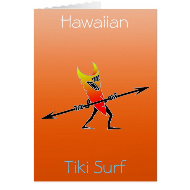 Tiki Surfer Red en geel (Voorkant)