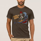 Tiki Surfer: Ride the Wave T-shirt (Voorkant)