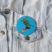 Tiki Surfer Ronde Button 7,6 Cm (In situ)