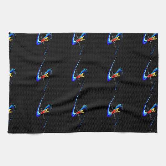 Tiki Surfer Theedoek (Horizontaal)