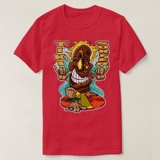 Tiki Surfer TShirt (Design voorkant)
