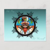 Tiki Tattoo Frog Briefkaart (Voorkant)