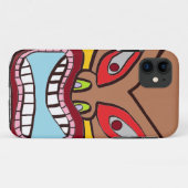 Tiki-telefoonkwestie Case-Mate iPhone Case (Achterkant (horizontaal))