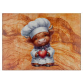 Tiki Textured Glass beroemd gemaakt door Highland  Snijplank (Voorkant)