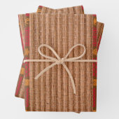 Tiki texturen bamboe en riet inpakpapier vel (In situ)