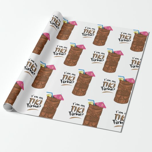Tiki Time Cadeaupapier (Uitgerold)