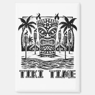 Tiki Time - Hawaiiaanse eiland vibes Magneet