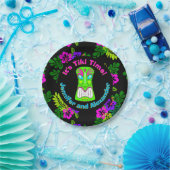 "Tiki Time" Island Theme Couple's Shower Papieren Bordje (Feest)