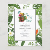 Tiki Time Luau Summer Beach Couples Shower Flyer (Voorkant)