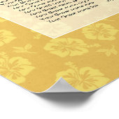 Tiki Time Luau Zomer Strand Bruiloft Poster (Hoek)