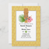 Tiki Time Luau Zomerstrand Koppels Borrel Kaart (Voorkant)