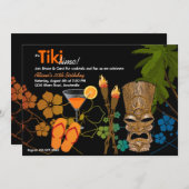 Tiki Time Party uitnodiging (Voorkant / Achterkant)