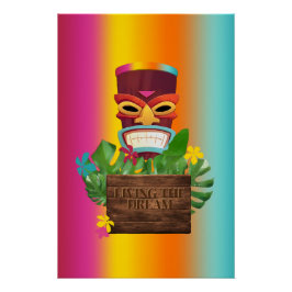 Tiki Time Perfect Poster