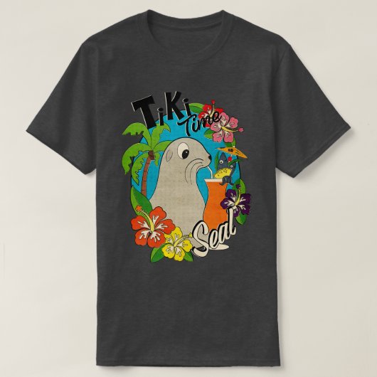 Tiki Time Seal TShirt (Design voorkant)