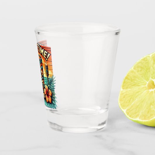 Tiki Time Shot Glass – Tropisch Barware Shot Glas (Rechts)