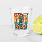 Tiki Time Shot Glass – Tropisch Barware Shot Glas (Voorkant)