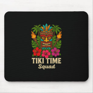 Tiki Time Squad Tropisch Hawaiiaans Feest  Muismat
