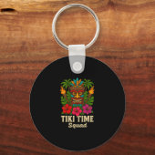 Tiki Time Squad Tropisch Hawaiiaans Feest  Sleutelhanger (Voorkant)