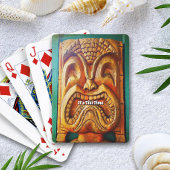 Tiki Time Tropical Cool Fun Fierce Retro Pokerkaarten