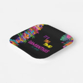 Tiki Time Verjaardagsfeest Papieren Bordje (Gebogen)