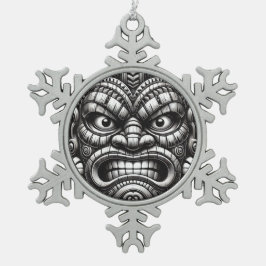 Tiki Tin Sneeuwvlok Ornament
