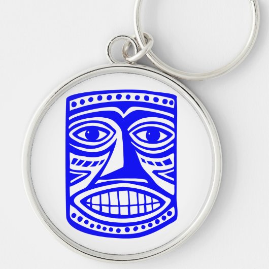 Tiki Toby - Blauw Sleutelhanger (Voorkant)