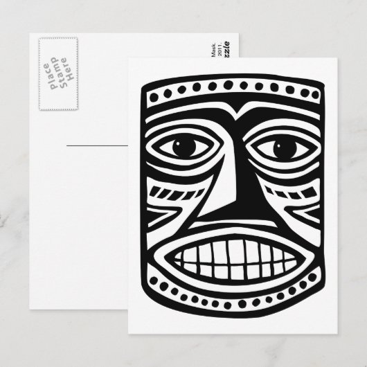 Tiki Toby Briefkaart (Voorkant / Achterkant)