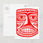Tiki Toby - Red Briefkaart (Voorkant / Achterkant)