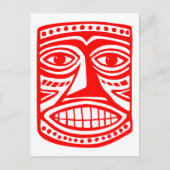 Tiki Toby - Red Briefkaart (Voorkant)