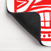 Tiki Toby - Red Muismat (Hoek)