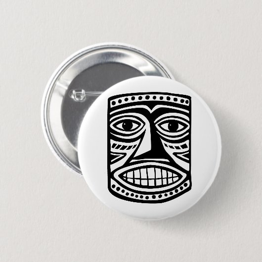 Tiki Toby Ronde Button 5,7 Cm (Voorkant /achterkant)