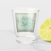 Tiki Torch Man Grot Groen Shot Glas (Achterkant)