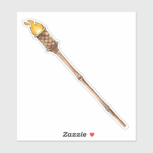 Tiki Torch Sticker (Vel)