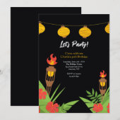 Tiki Torches Kaart (Voorkant / Achterkant)