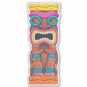 Tiki Totem 1 Sticker (Voorkant)