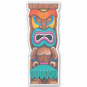Tiki Totem 2 Sticker