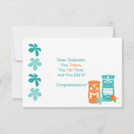 Tiki Totem Afstuderen Groet Kaart