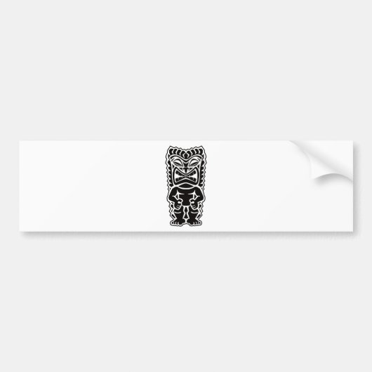 tiki totem bumpersticker (Voorkant)