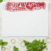 tiki totem warrior theedoek (Gevouwen)