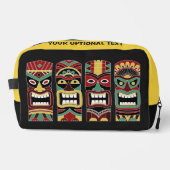 Tiki Totems aangepaste naam & tekst Toilettasje (Voorkant)