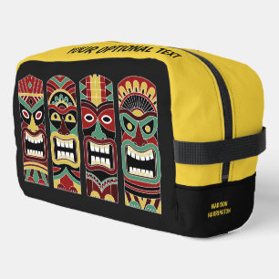Tiki Totems aangepaste naam & tekst Toilettasje